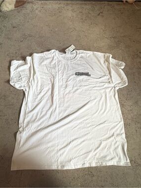 Logo White Men's Crew Neck T-Shirt